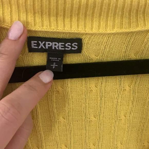 Express ribbed yellow sweater - Picture 2 of 3